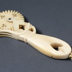 Carved Whale Ivory Pie Crimper