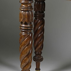 American Federal Mahogany Card Table Attributed to Samuel McIntyre