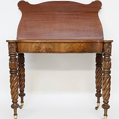 American Federal Mahogany Card Table Attributed to Samuel McIntyre