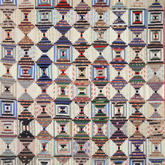 American Multi Fabric Log Cabin Quilt