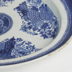 Chinese Export Porcelain Blue Fitzhugh Oval Soup Tureen, Cover, and Stand