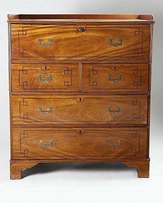 English Satinwood Campaign Chest