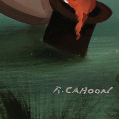 Ralph Eugene Cahoon Jr. Oil on Swedish Masonite “Sailor’s Farewell”