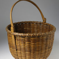 Rowland Folger Round Open Swing Handle Nantucket Basket