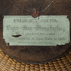 Labeled Frederick Coffin Nantucket Sewing Basket