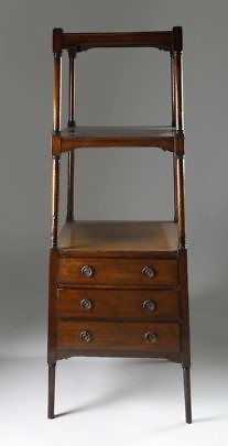 George III Mahogany Etagere