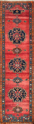 Caucasian Karabakh Hand-Knotted Oriental Rug