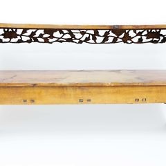 Chinese Carved Partial Gilt Table Top Shelf