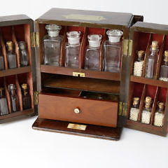 English Regency Mahogany Doctor’s Traveling Apothecary Case