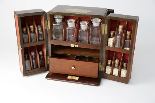 English Regency Mahogany Doctor’s Traveling Apothecary Case