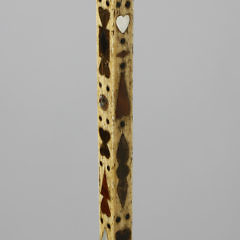 Fine Whaler Made Inlaid Whale Ivory and Whalebone Walking Stick