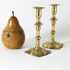 Pear Tea Caddy and George Grove Candlesticks