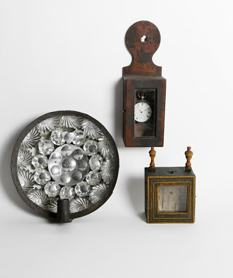 Reflective Candle Sconce and Two Watch Hutches