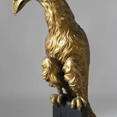 American Carved and Gilt Perched Eagle