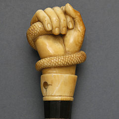 Fist and Snake Head Walking Stick