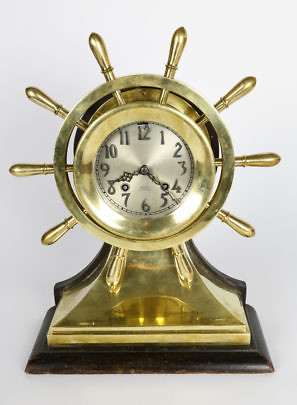 Chelsea Ships Wheel Bell Clock