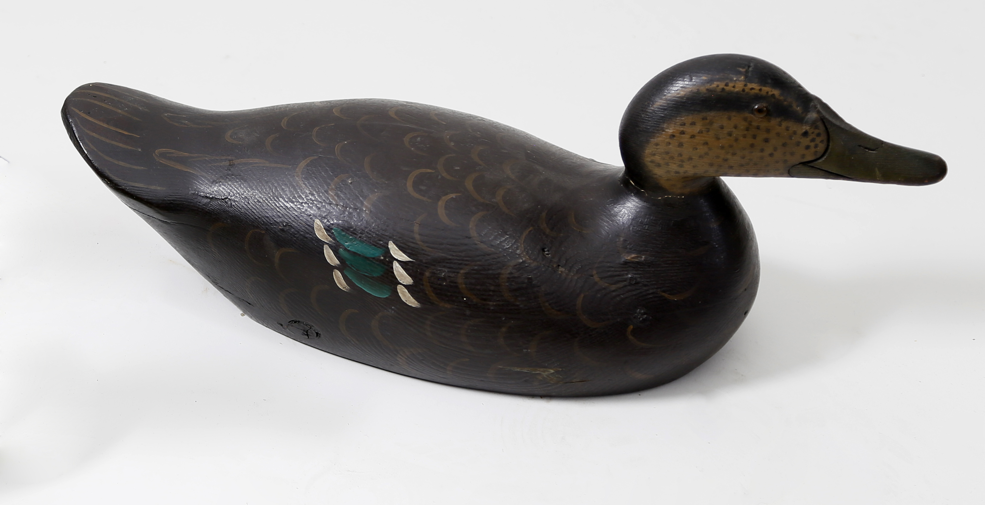 Duck Decoy Antique Carved and Painted Mason’s Premier Grade Brown