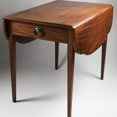 New York Hepplewhite Line Inlaid Mahogany Pembroke Table