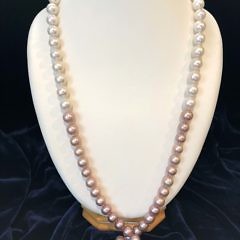 40899 Ombre White and Pink Pearls