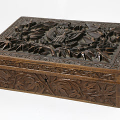 An American Masterfully Carved Gentleman’s Box