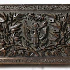 An American Masterfully Carved Gentleman’s Box