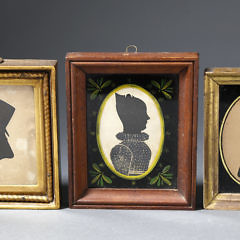 Group of Three American Silhouette Miniatures