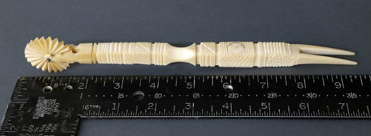 Very Long Whaler Made Whale Ivory Pie Crimper