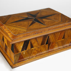 Whaler Made Wood Specimen Trinket Box