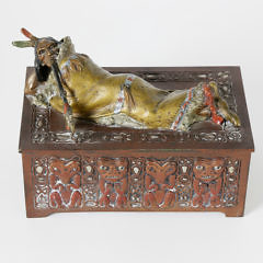 Austria Cold Painted Bronze Box