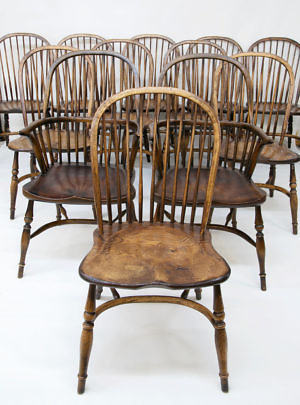 12 Windsor DIning Chairs