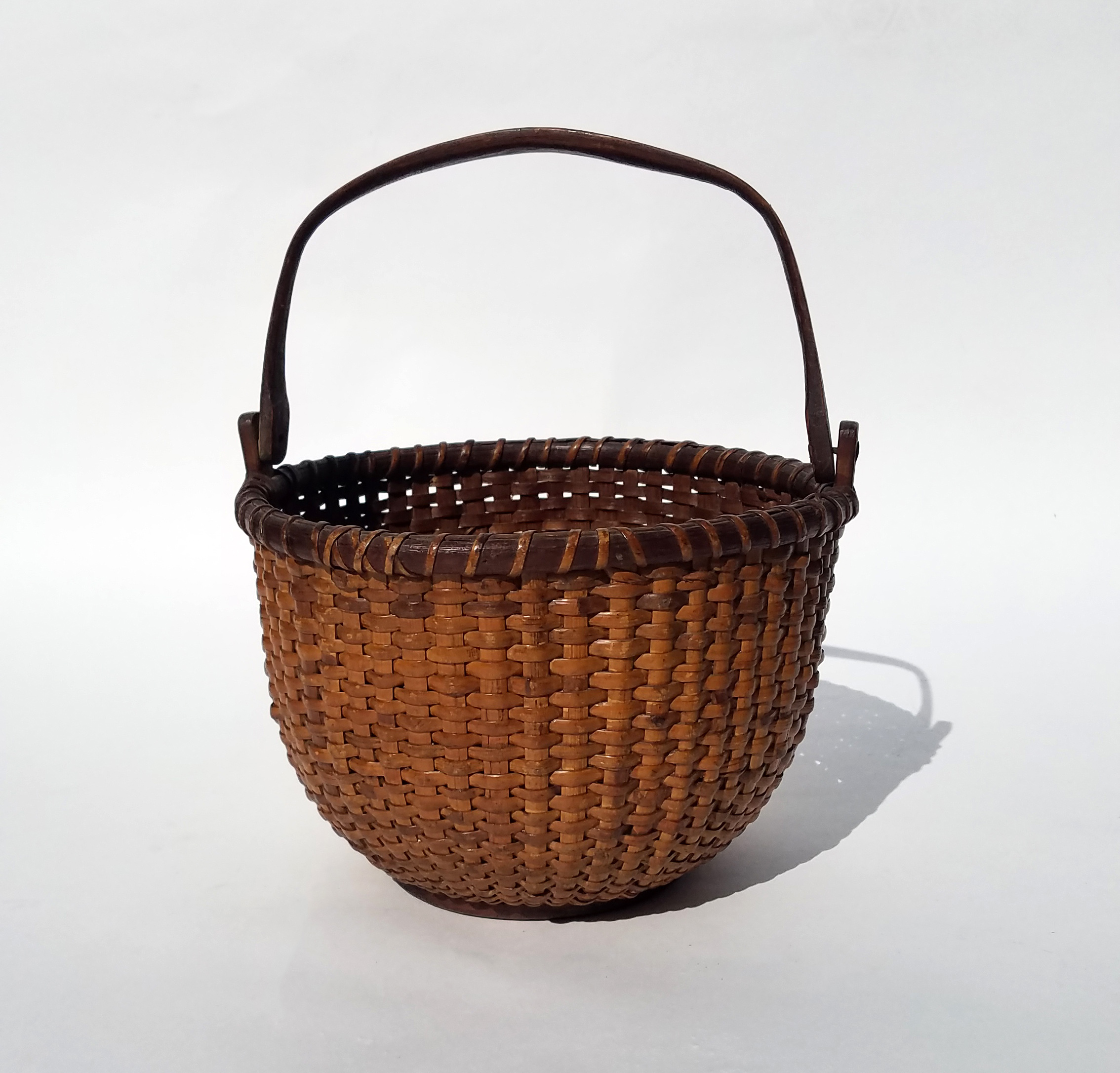 Nantucket Basket Round Open Swing Handle Nantucket Basket Rafael