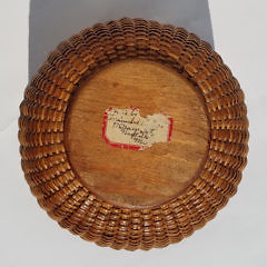 Ferdinand Sylvaro Round Open Swing Handle Nantucket Basket