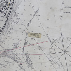 19th Century Geo. W. Eldridge’s Vineyard Sound Lt. Ship To Chatham Chart C