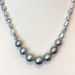 Fine 12mm – 14mm South Sea Tahitian Pearl Necklace