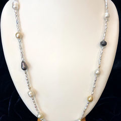 40881 Keshi Pearl Necklace