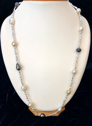 40881 Keshi Pearl Necklace