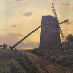 T. Bailey Oil On Canvas “Sunset at the Old Mill, Nantucket”