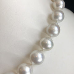 14mm – 16.5mm White South Sea Baroque Pearl Necklace