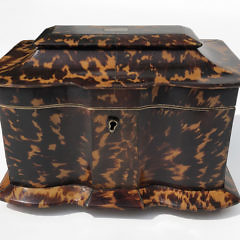 297-3771 Pagoda Top Tortoiseshell Tea Caddy