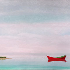 Robert Stark Jr. Oil on Canvas “Red Dory”