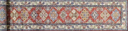 39-4700 Tribal Design Red Super Kazak Runner