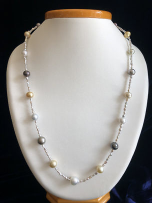 40880 Mutli Color Pearl Necklace