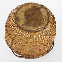 19th Century Rattan Woven Nantucket Lightship Basket