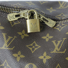 Louis Vuitton Keepall Duffle Bag in Brown and Tan Monogram Coated Canvas