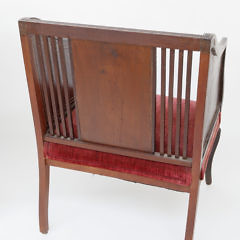 Pair of Edwardian Inlaid Mahogany Tub Chairs