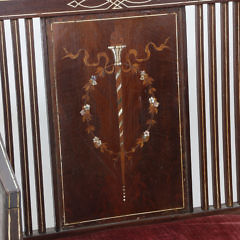 Pair of Edwardian Inlaid Mahogany Tub Chairs