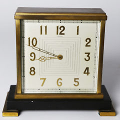 Cartier French Bronze Table Clock