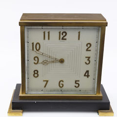 Cartier French Bronze Table Clock