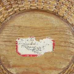 Ferdinand Sylvaro Round Open Swing Handle Nantucket Basket