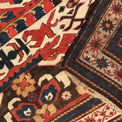 Antique Hand Woven Persian Kazak Wool Carpet